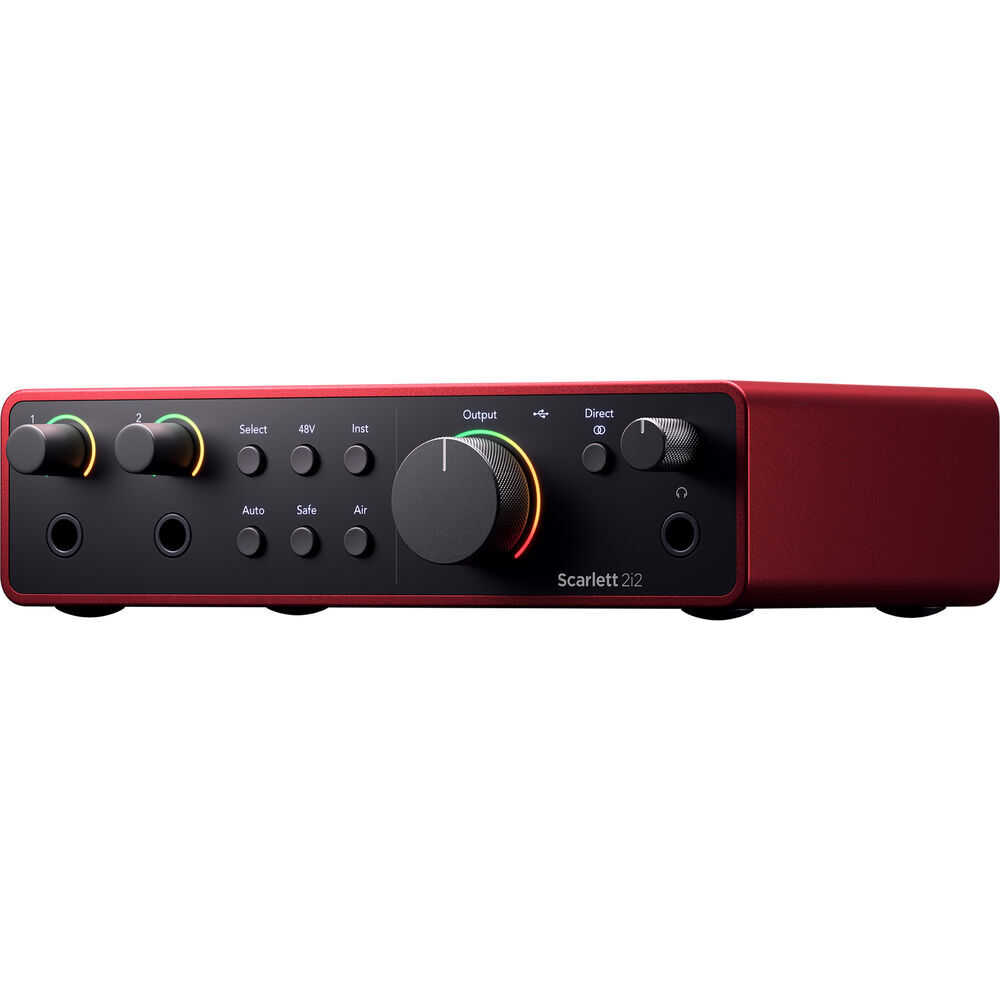 Focusrite Scarlett 2i2 USB-C Audio Interface w/ Holder, Stand, Filter & XLR KIT