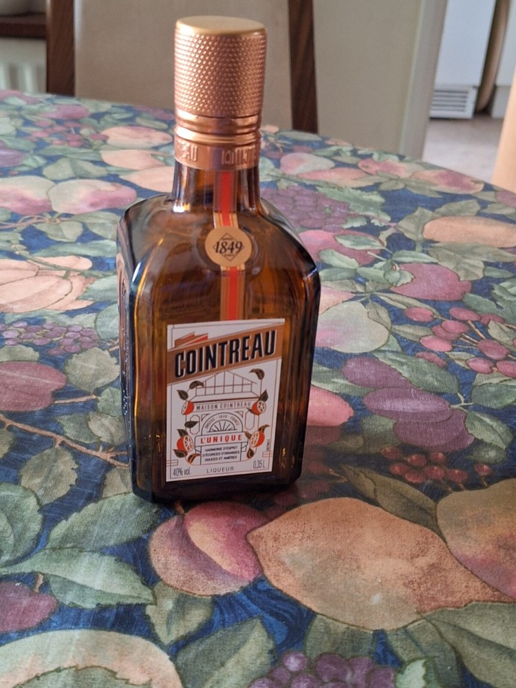 Empty Cointreau bottle, unusual size 35cl