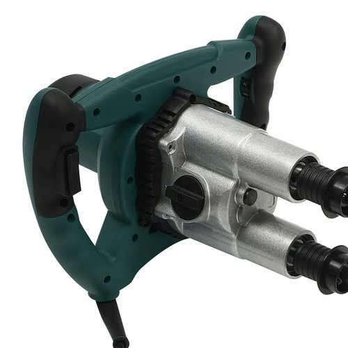 1800w Concrete Mortar Mixer Cement Grout Plaster Stirrer Double Paddle Mixer USA