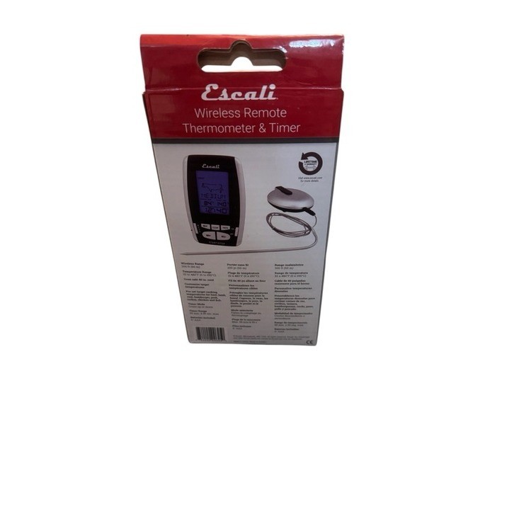 Escali Wireless Thermometer & Timer NEW
