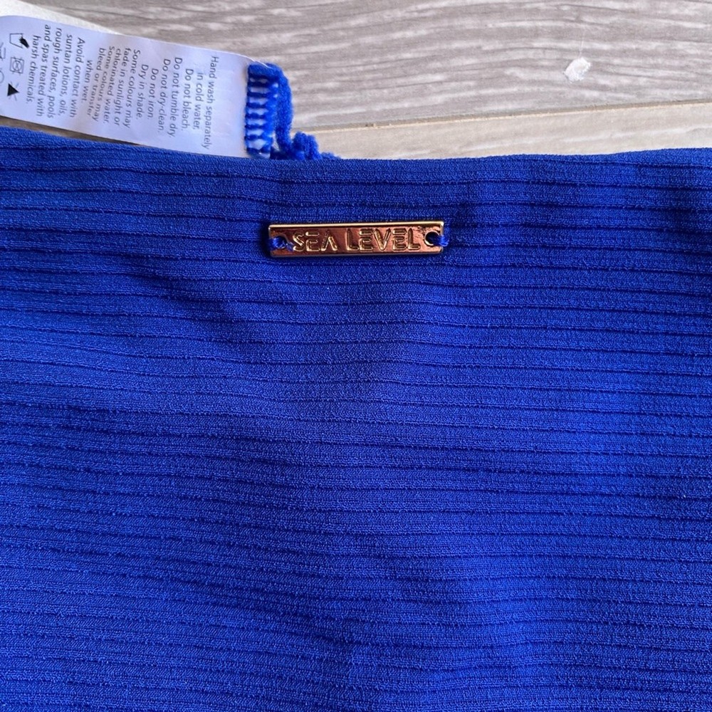 Sea Level blue bikini bottoms size 14 NWT