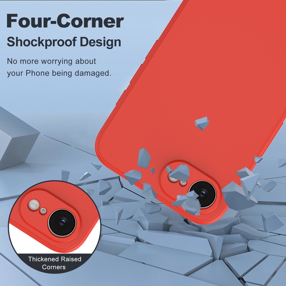 For iPhone 17e Protective Case - Premium Liquid Silicone w/ Precision Cutouts US