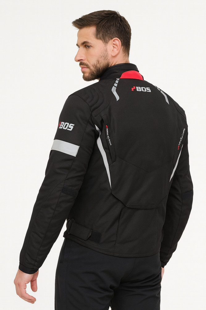 Motorcycle touring jacket textile, motorcycle jacket textile, motorcycle textile jacket Black