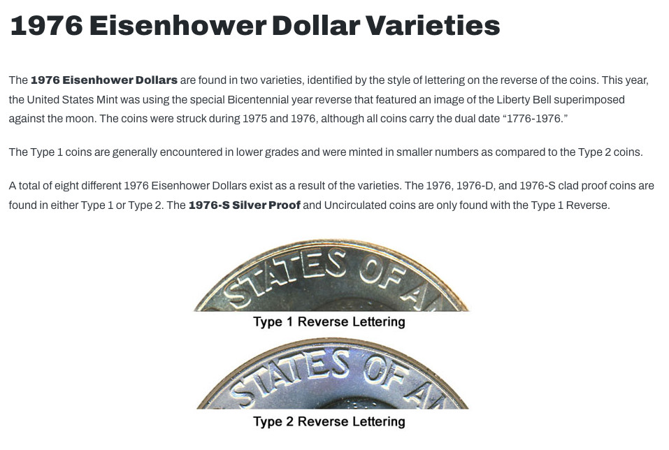 1976-P, T2 Eisenhower “Ike Silver Dollar” - AU Condition