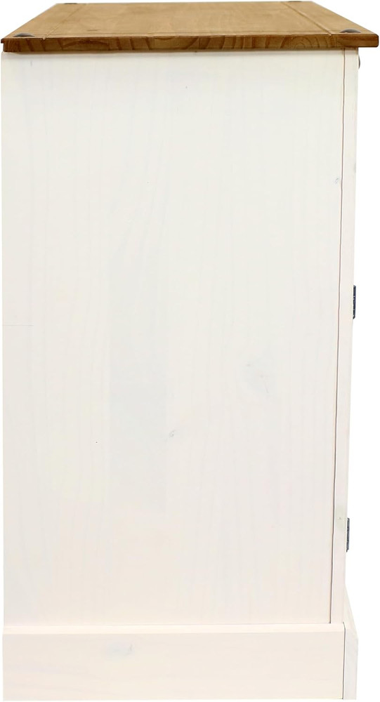Sunnydaze 31.5" Kitchen Sideboard Cabinet - Solid Pine, 2 Drawers & Doors