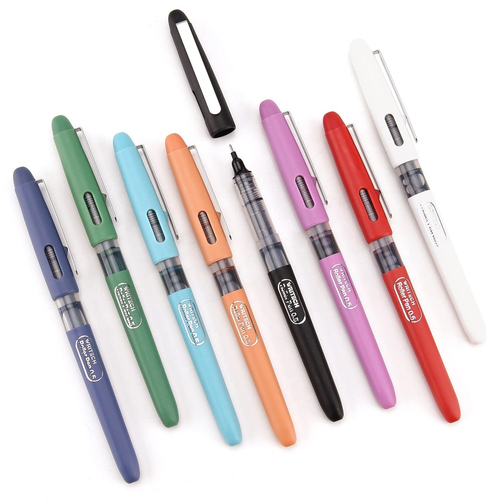 WRITECH Liquid Ink Rollerball, 0.5mm Extra Fine Point, Smooth Writing Quick D...