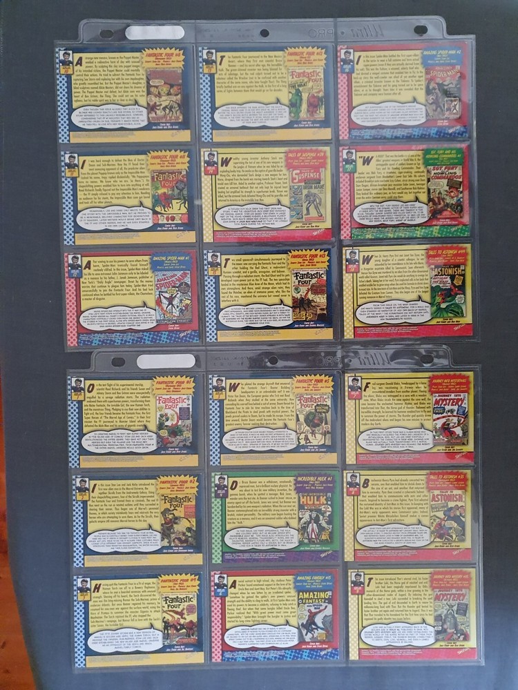 Marvel Silver Age Trading Cards Full Set of 100 Cards Skybox 1998