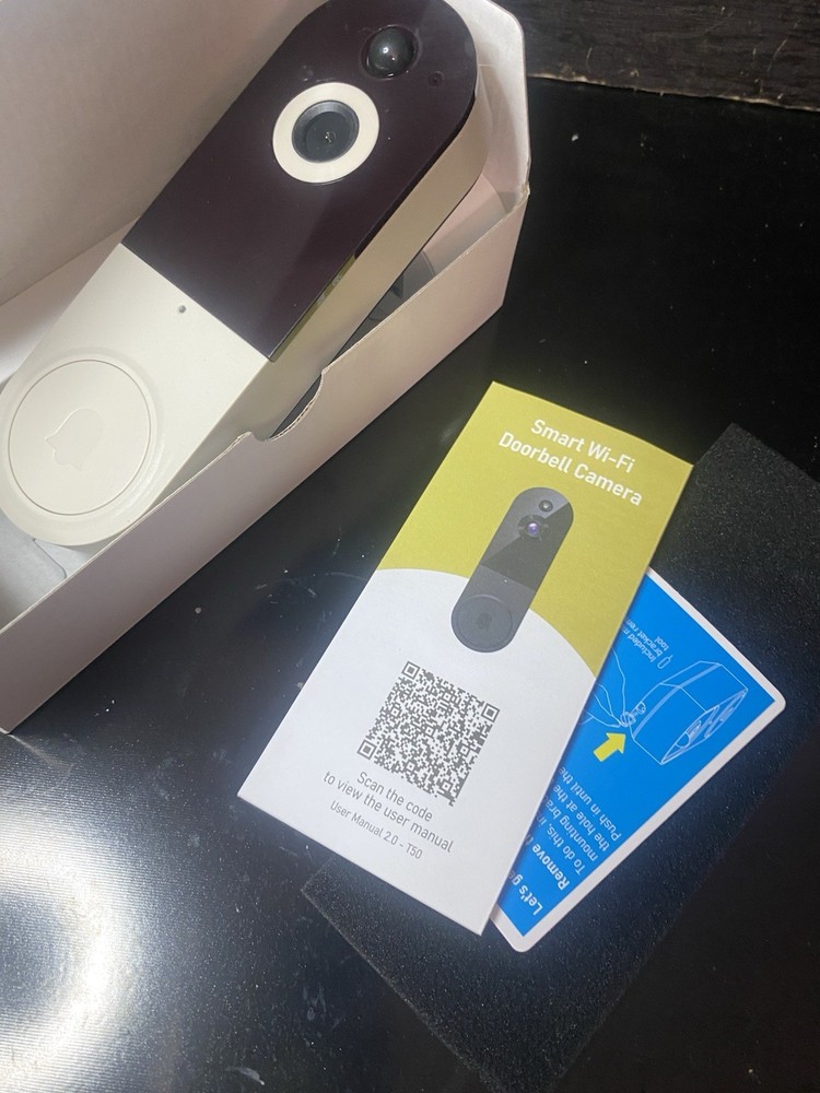Smart Wi-Fi Doorbell Camera With Intercom Wireless Easy Install App For Phone