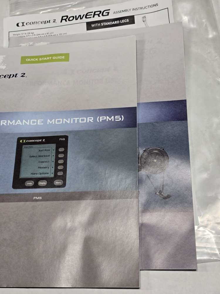 Concept 2 Manual Assembly Instructions for Indoor Rower concept2 - Mint Con