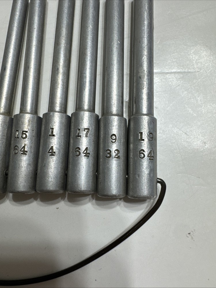 Numbered Drilling Tools Set Vintage