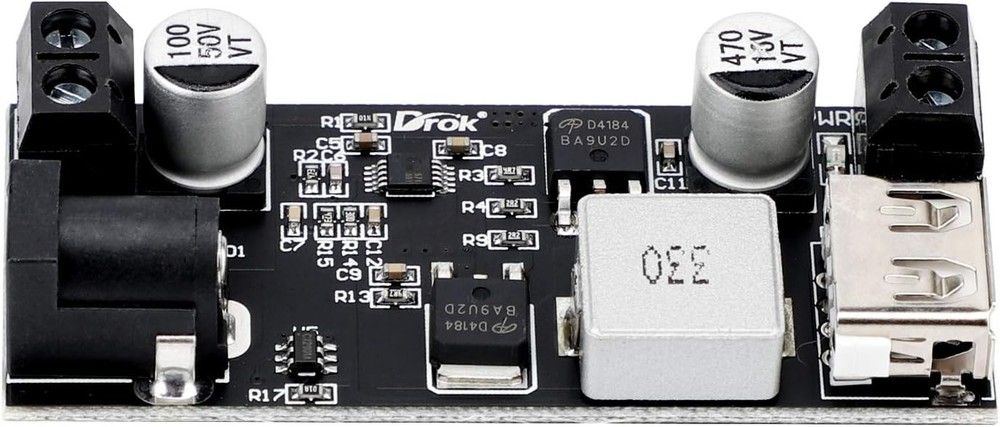 Synchronous Rectification Buck Converter 12V to 5V - High Efficiency Module