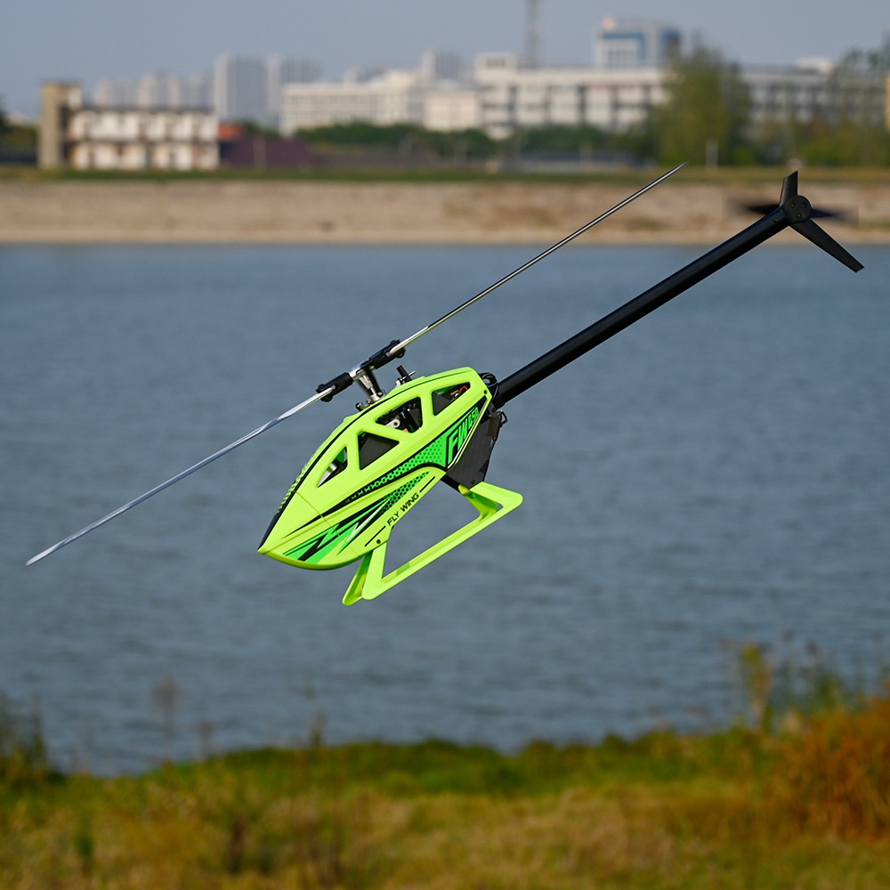 FlyWing FW450L V3 RC Helicopter ACE Flight Controller RTF 2 Battery Green