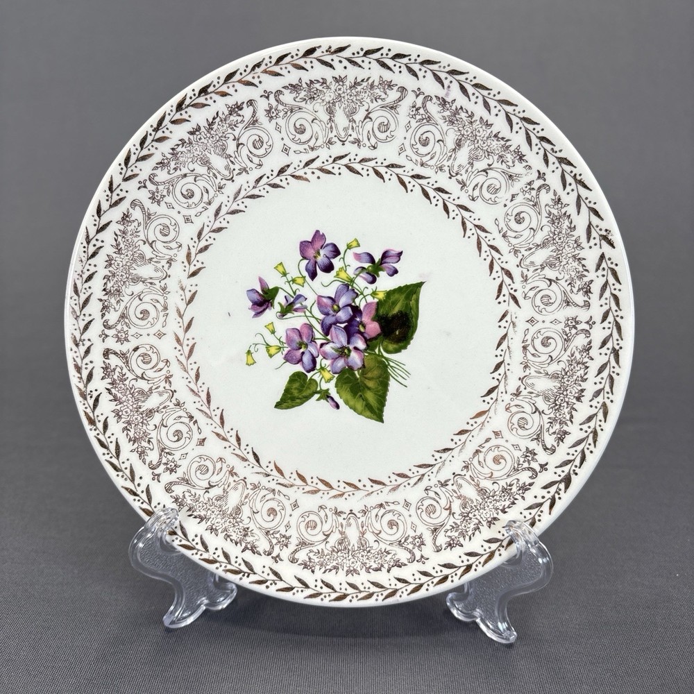 Cunningham and Pickett Springviolet Bread Dessert Plate 6 1/4" Replacement