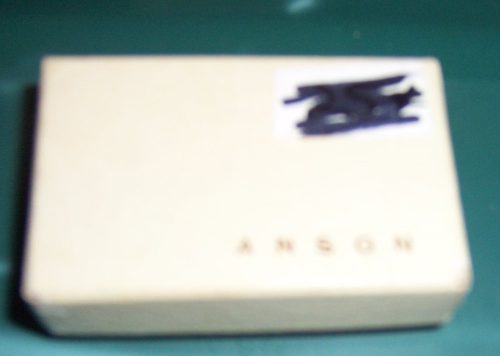 NIB ANSON SILVER OVAL SHAPE TIE-TACK PIN