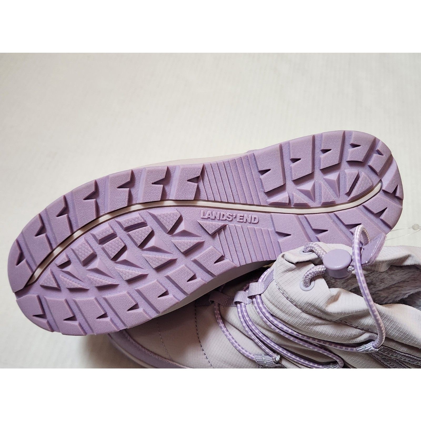 Lands' End Youth Girls Insulated Winter Boots Lavender Size 6