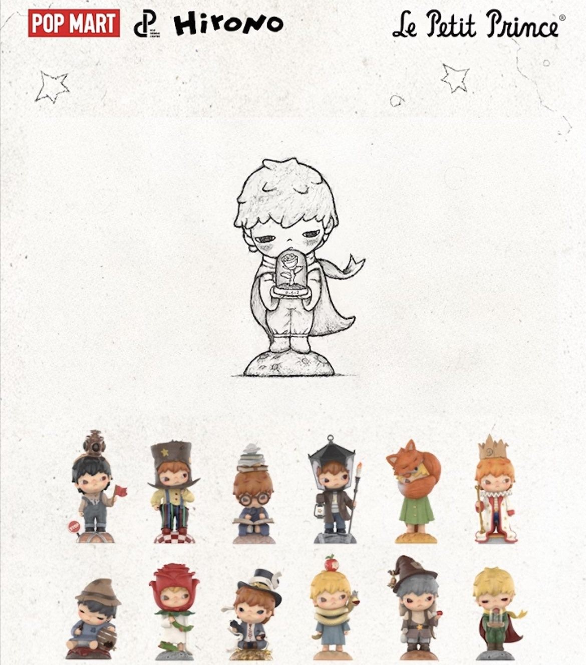 POP MART Hirono × Le Petit Prince Series Confirmed Figure Sealed Bag in Open Box