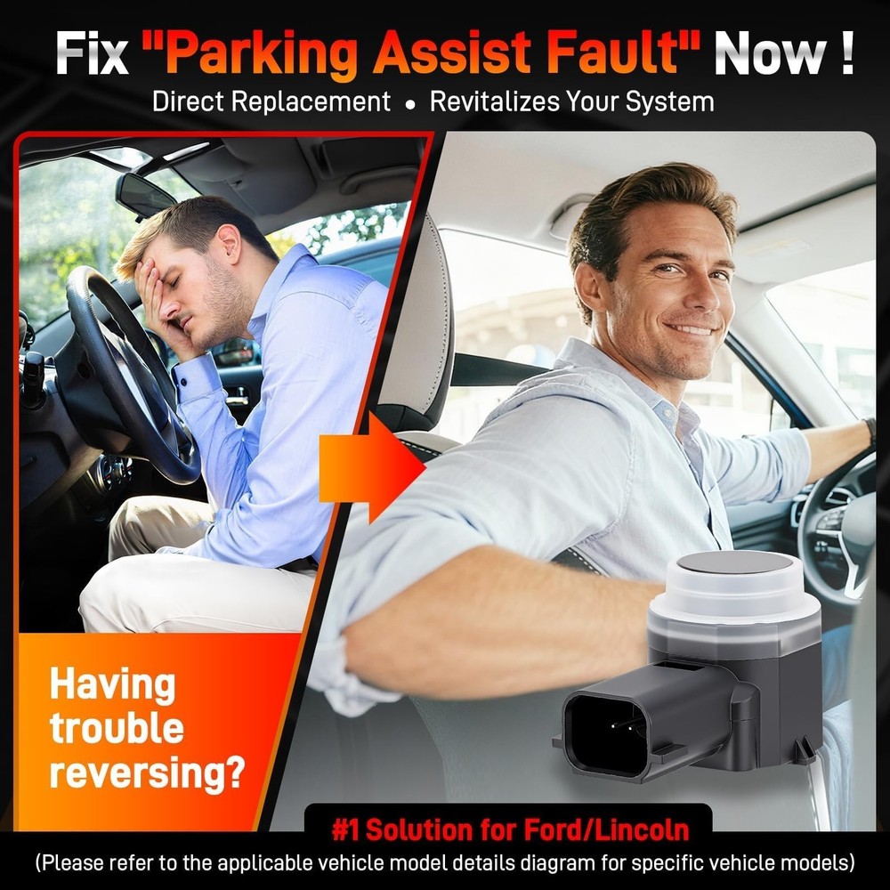 4PCS Parking Assist Sensor Compatible with Ford Edge Expedition Explorer Flex...