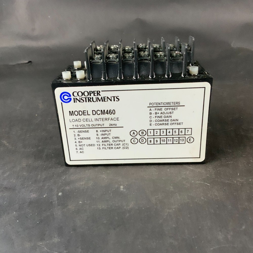 COOPER INSTRUMENTS DCM460 LOAD CELL INTERFACE ($25 OBO)