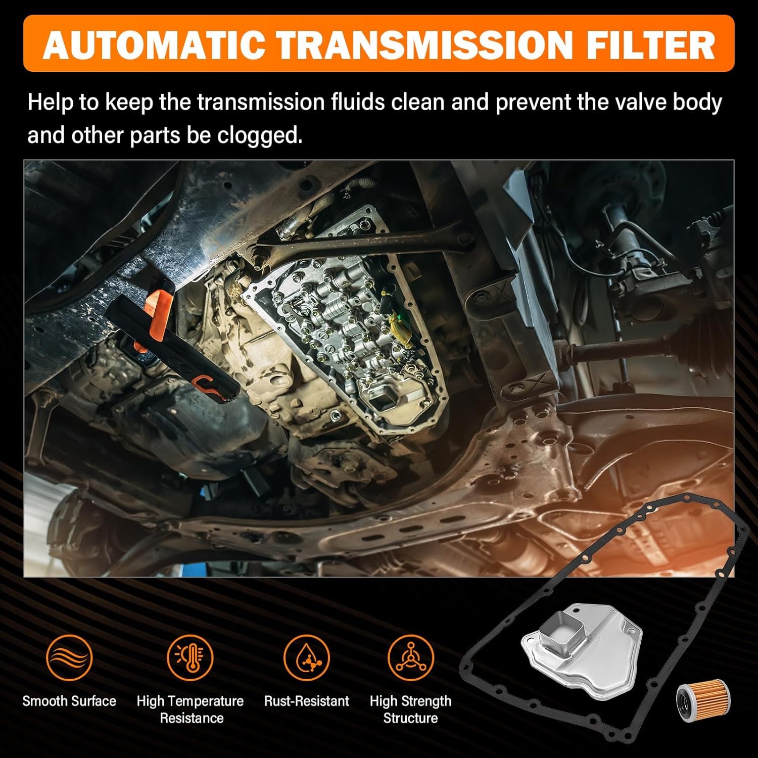 CVT AUTO TRANSMISSION FILTER KIT FOR 07-18 NISSAN ALTIMA JUKE NV200 ROGUE JF011E
