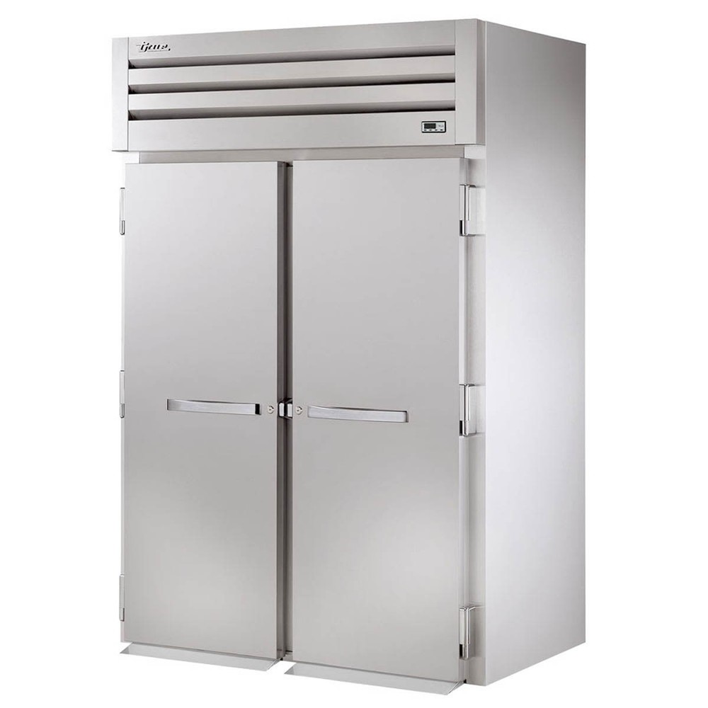 True STG2RRT-2S-2S 68" 2-Section Roll-Thru Refrigerator w/ Front 2 Solid & Re...
