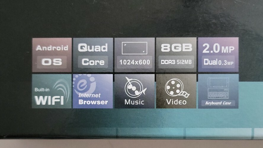 iView SupraPad 733TPC 8GB Black Tablet. Missing 1 key.