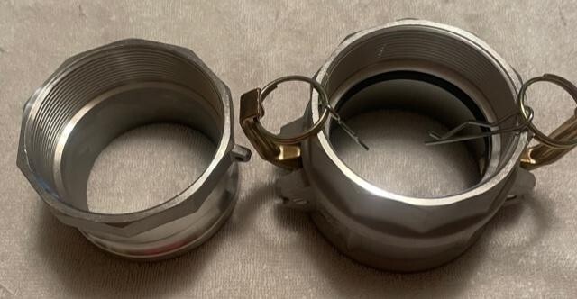 3" Camlock Coupler Coupling set for Water / Trash Pump BSP Threads aluminum.