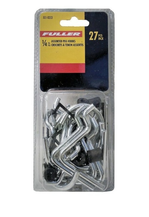 Fuller 1/4-inch Pegboard Hooks (Assorted 27-Pack)Model 501-0203