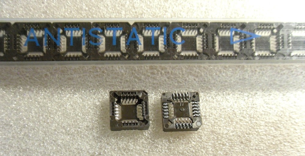 20 Pin PLCC  Socket - AMP - Surface Mount - NEW - TWO Pieces