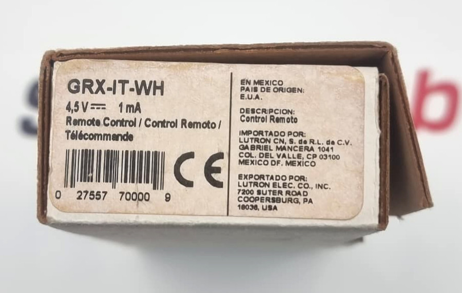 LUTRON GRX-IT-WH Remote Control Transmitter