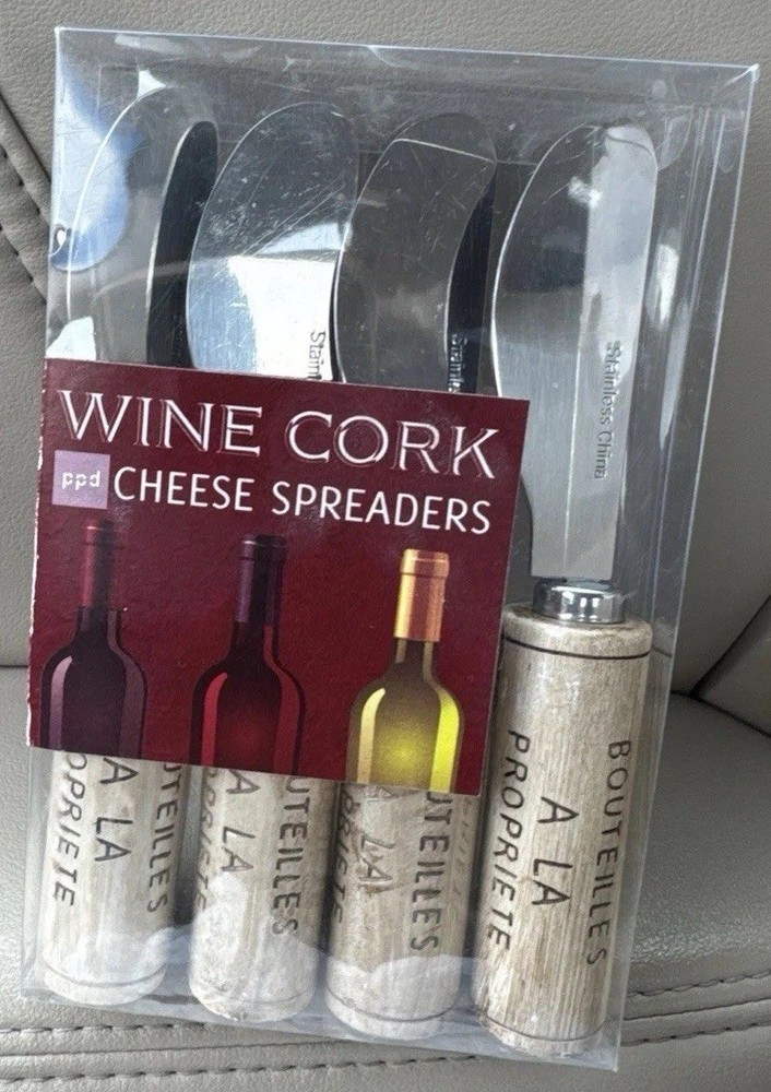 Wine, Cork Cheese Spreaders