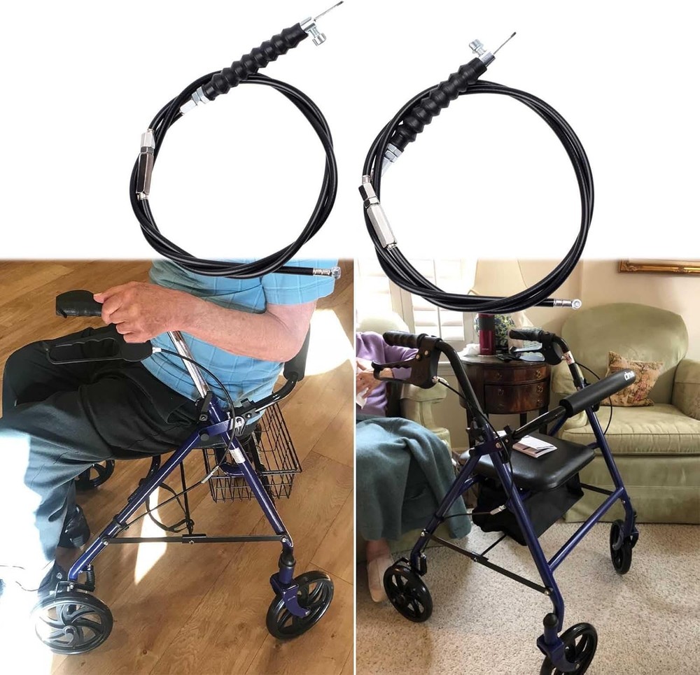 2 PCS 41” Rollator Brake Cable Drive Replacement for Black