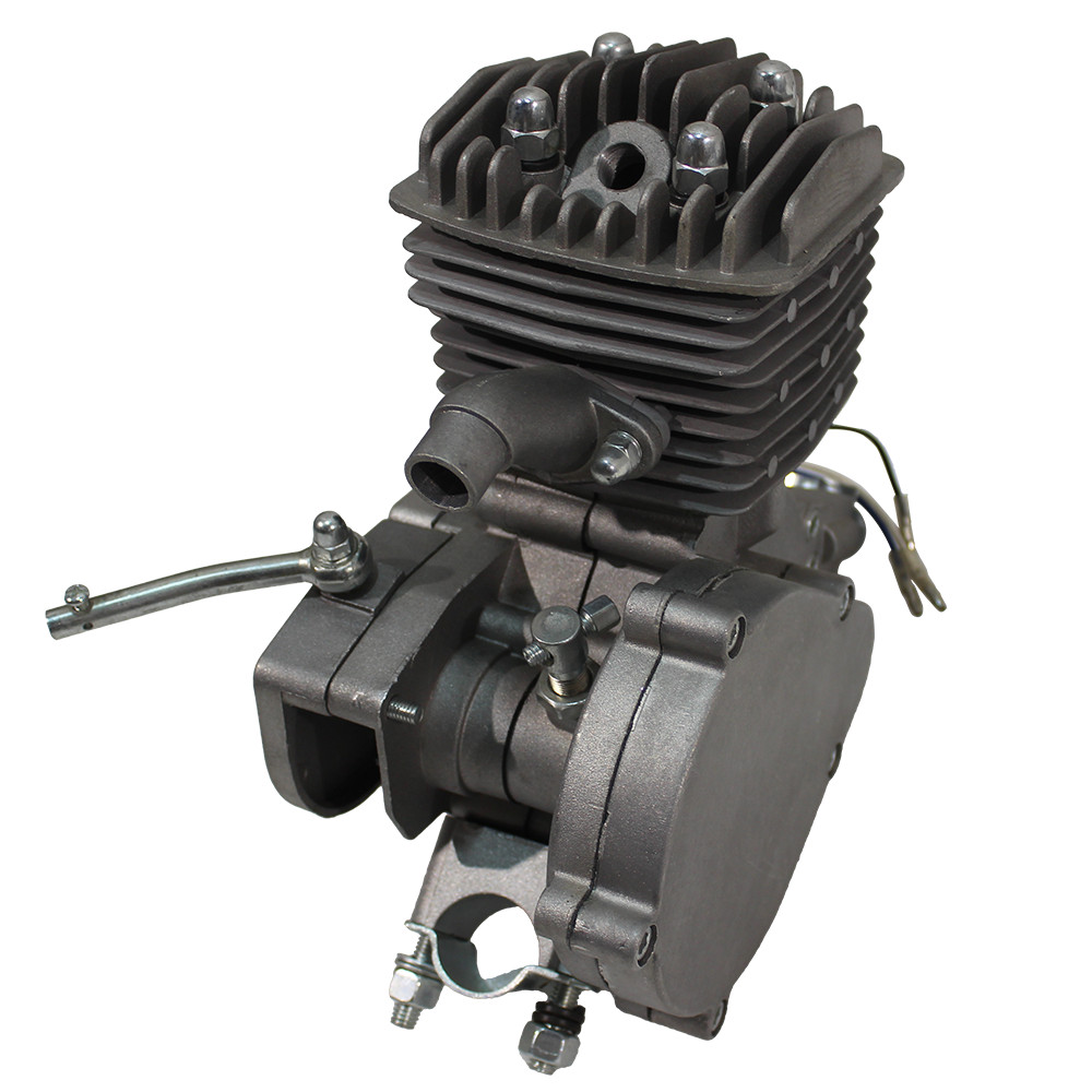 100cc 2-Stroke Engine Motor Kit for Motorized Bicycle Bike Gas Powered silver
