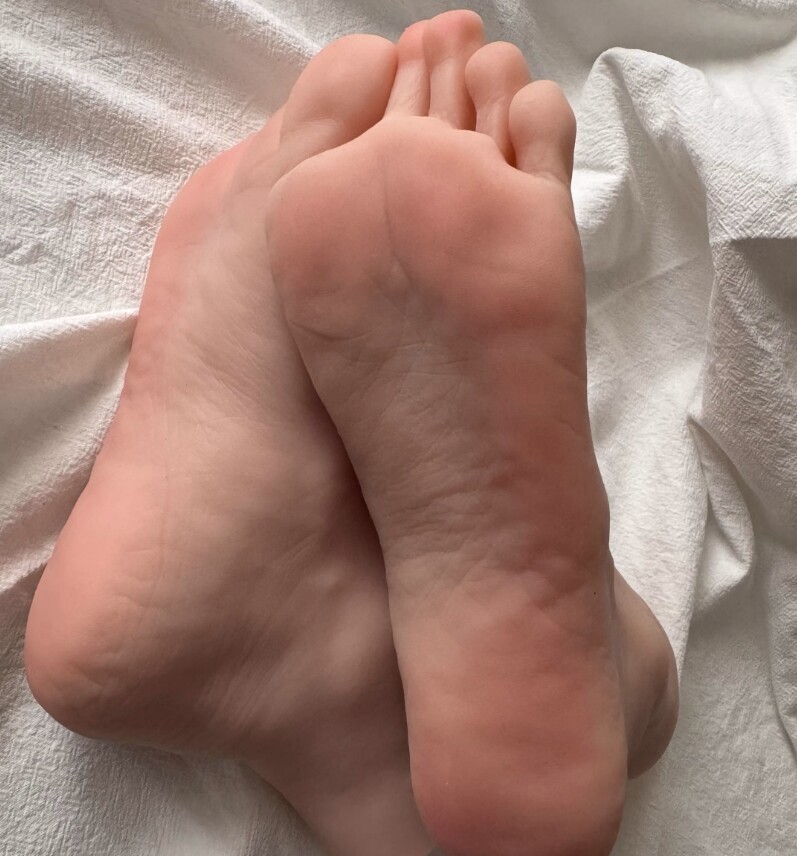 Size 36 Girl Foot Model Feet Silicone Lifelike Female Shoes Display Props A Pair