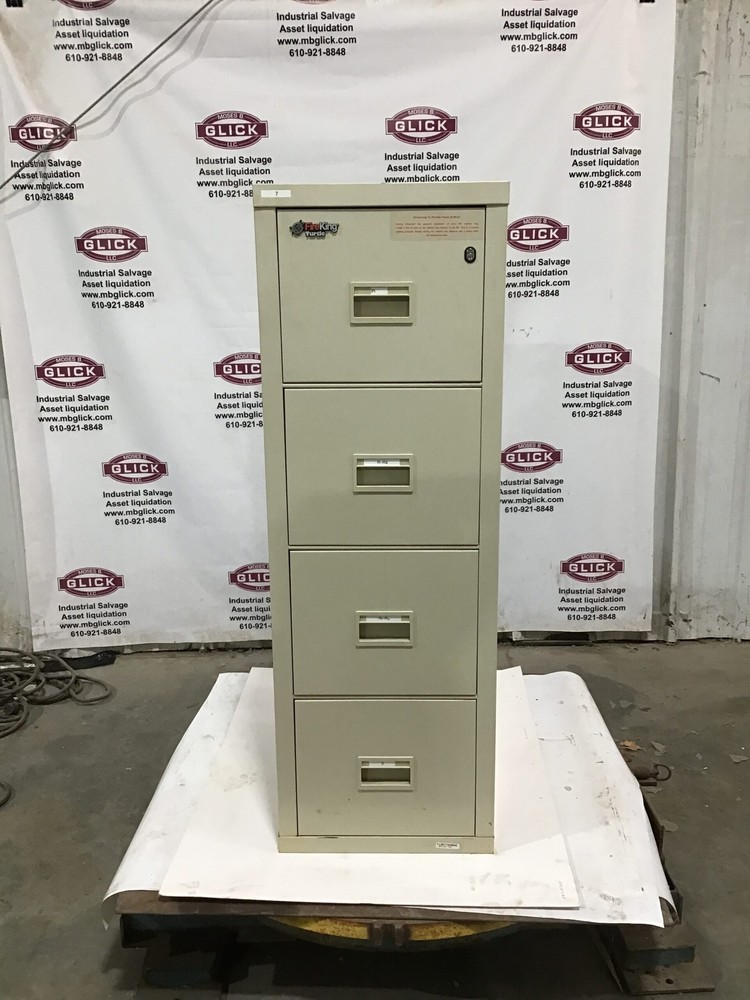 FireKing Turtle Drawer Vertical File Cabinet - Parchment