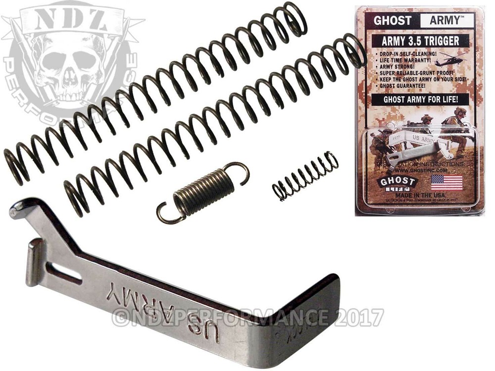 Ghost 3.5lb Army Trigger Connector for Glock Gen 1-4 - Choose Spring Kit