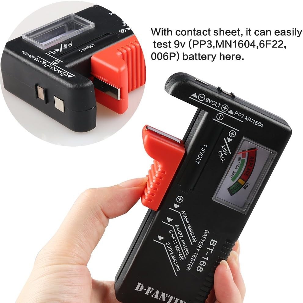 Battery Checker Model BT-168 - Quick Status Indicator for All Battery Types