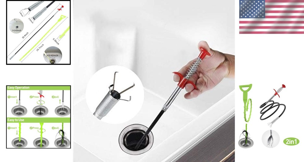 Lightweight Bendable Grabber Tool with Claws - 35.4" for Safe & Easy Reaching