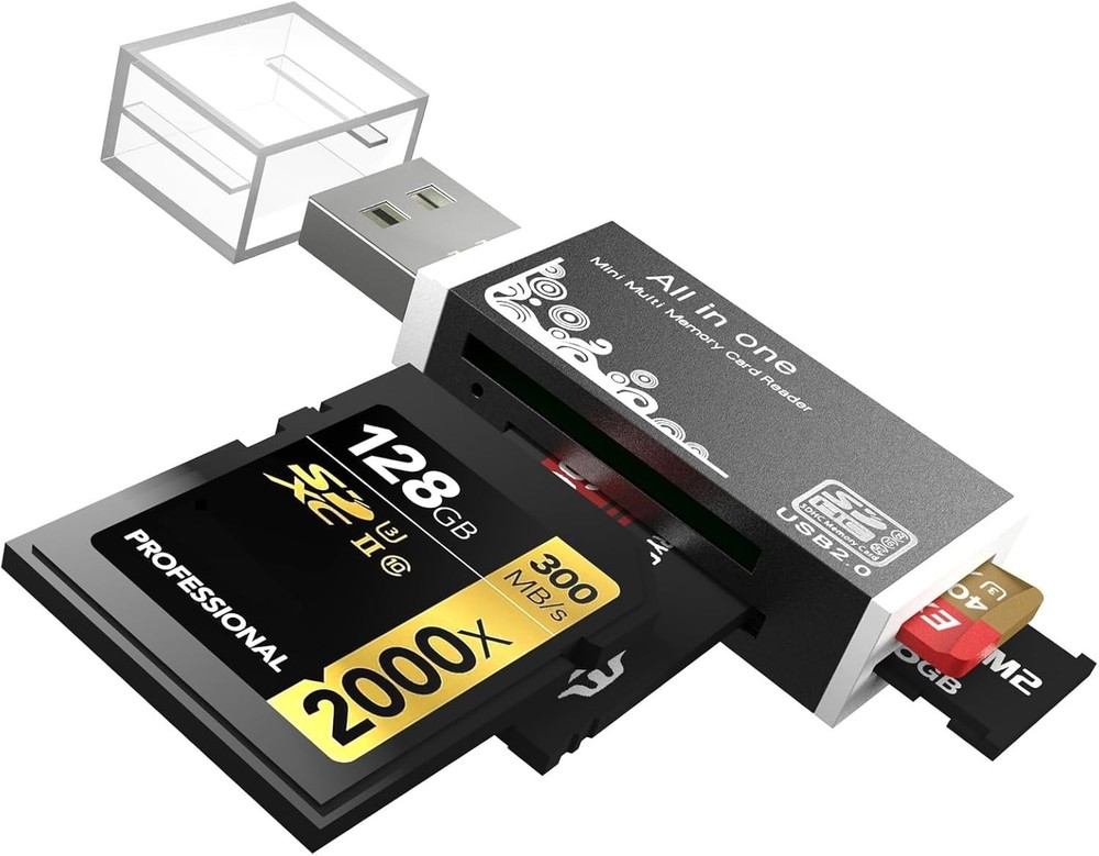 Versatile Memory Card Reader Supporting Various Formats for Personal Computers