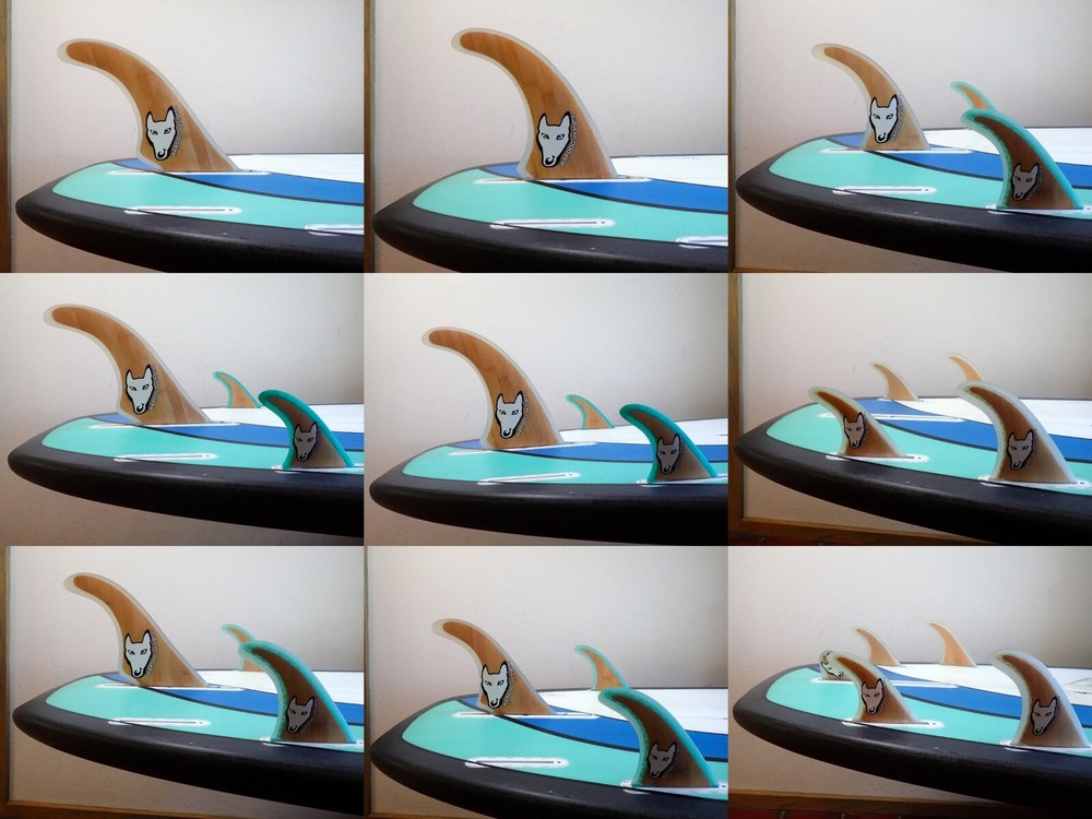 WD 9.75″ Bamboo Wave Center Fin
