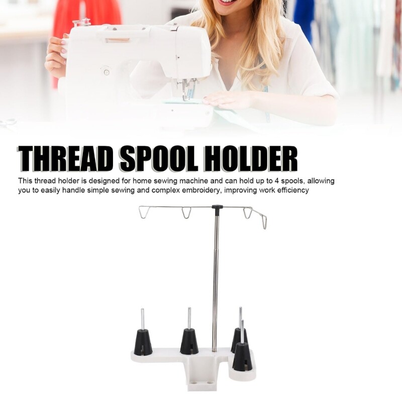 Thread Roll Holder Thread Spool Holder Stand Sewing Thread Stand with 4 Spools
