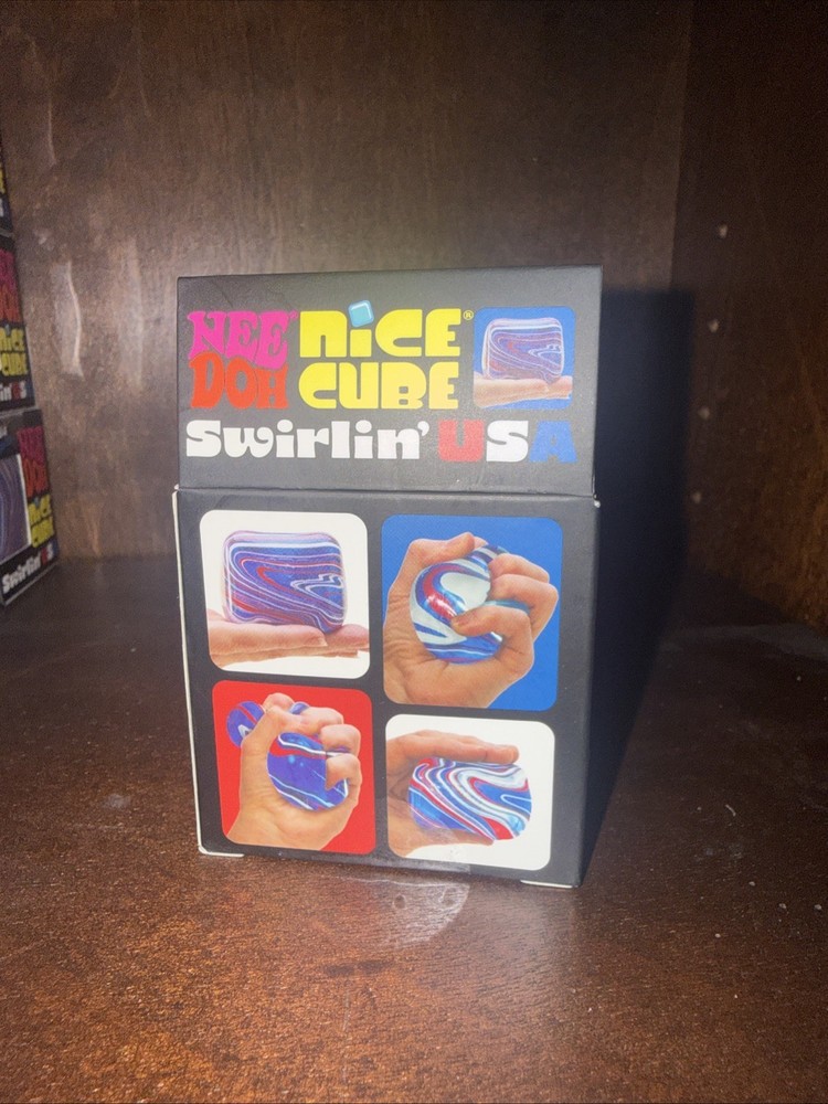 NEEDOH Nice Cube Swirlin' USA Super Solid Squish NEW