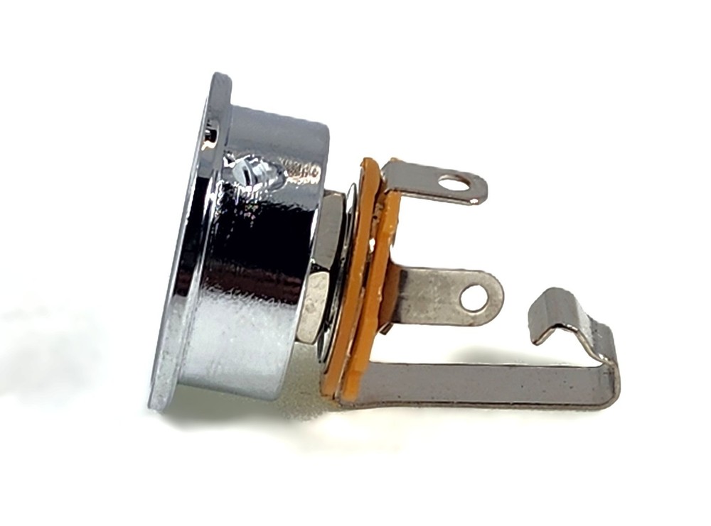 Chrome Modern Tele Jack Socket w/ Jack & Screws