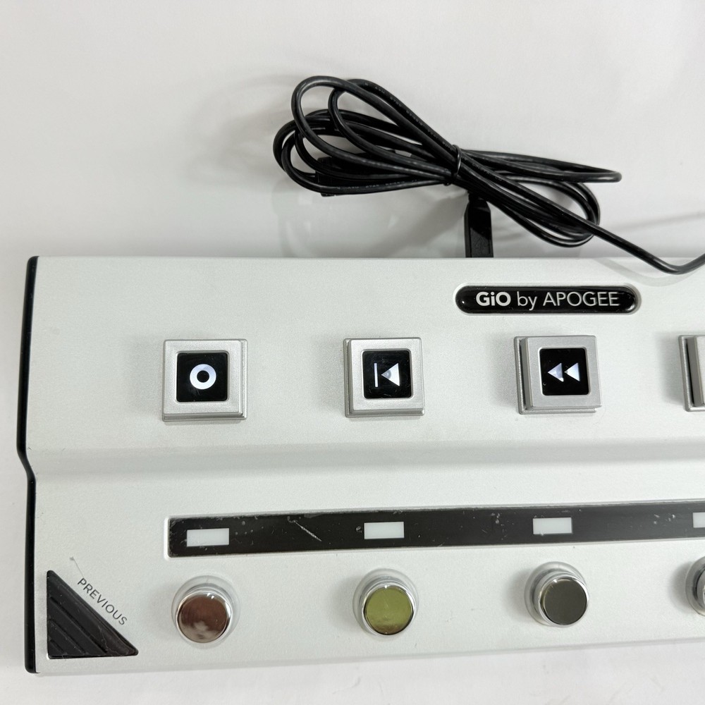 Apogee Silver Gio USB Stomp Interface Pedalboard Footcontroller Guitar FX