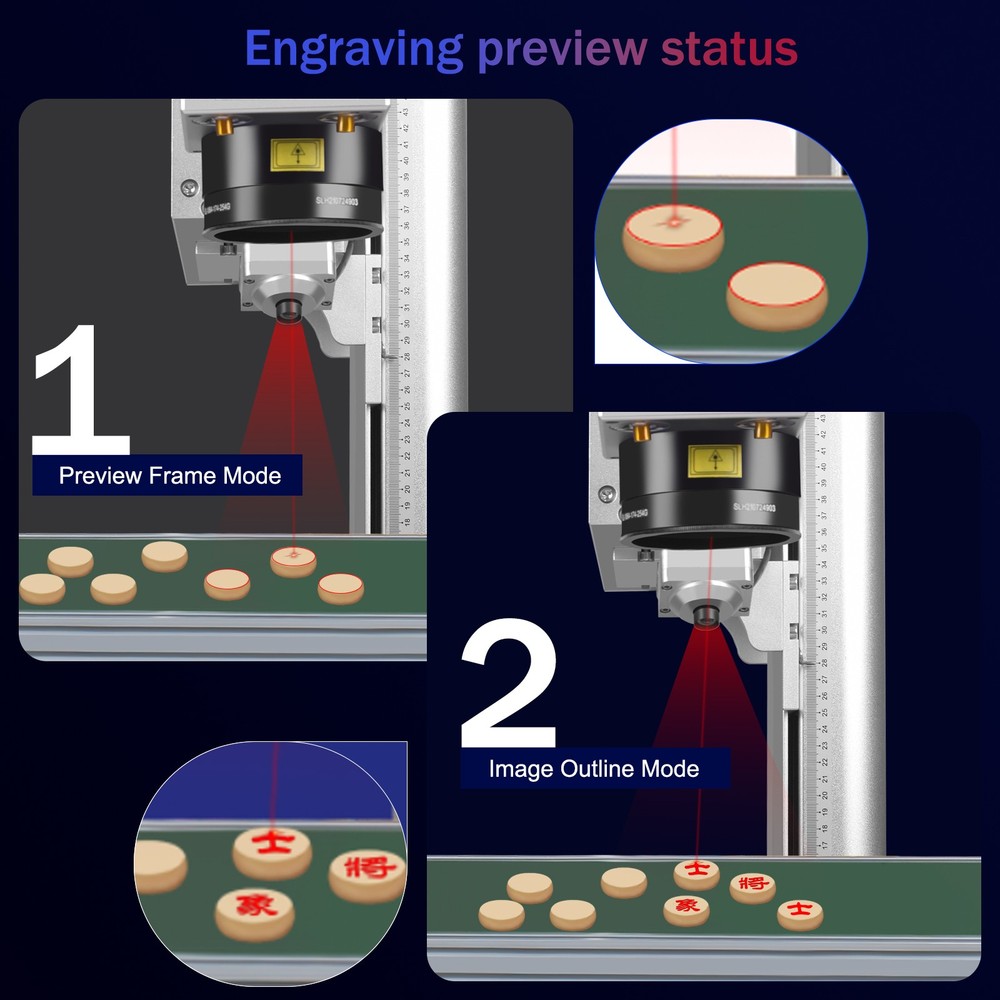 5W UV Flight Marking Machine Visual Position for LOGO Date Barcode Printing US