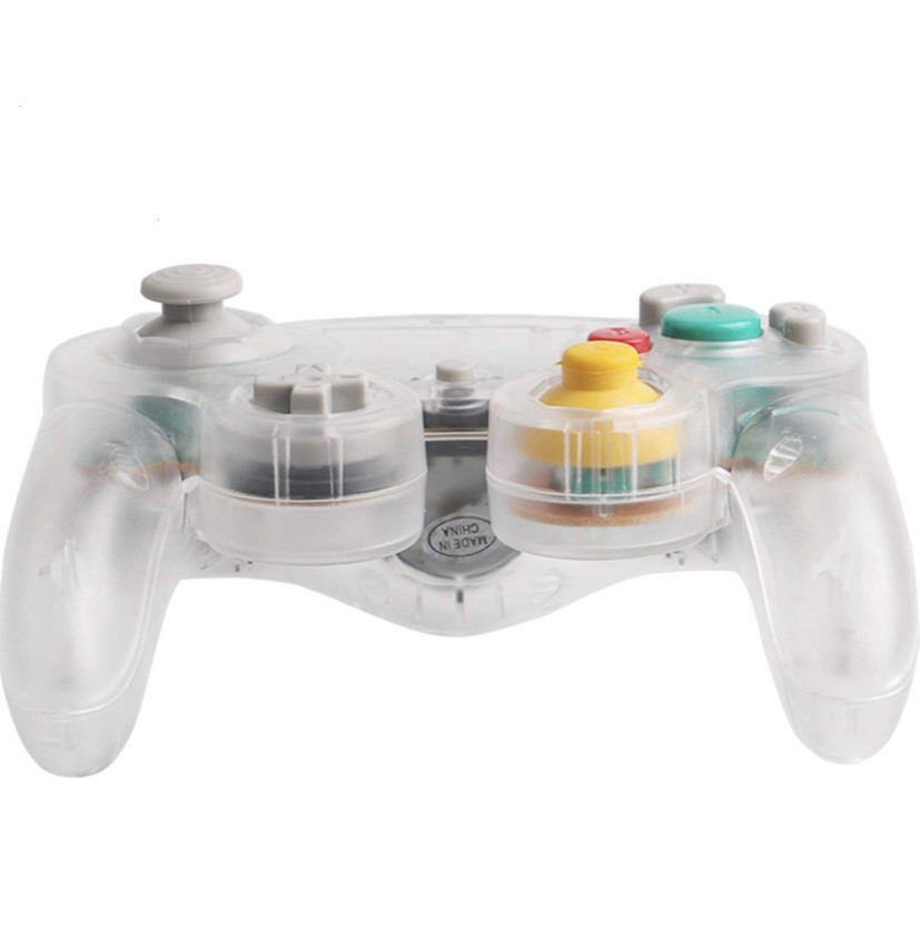 Clear Wired NGC Controller Gamepad For Nintendo GameCube GC & Wii U Console