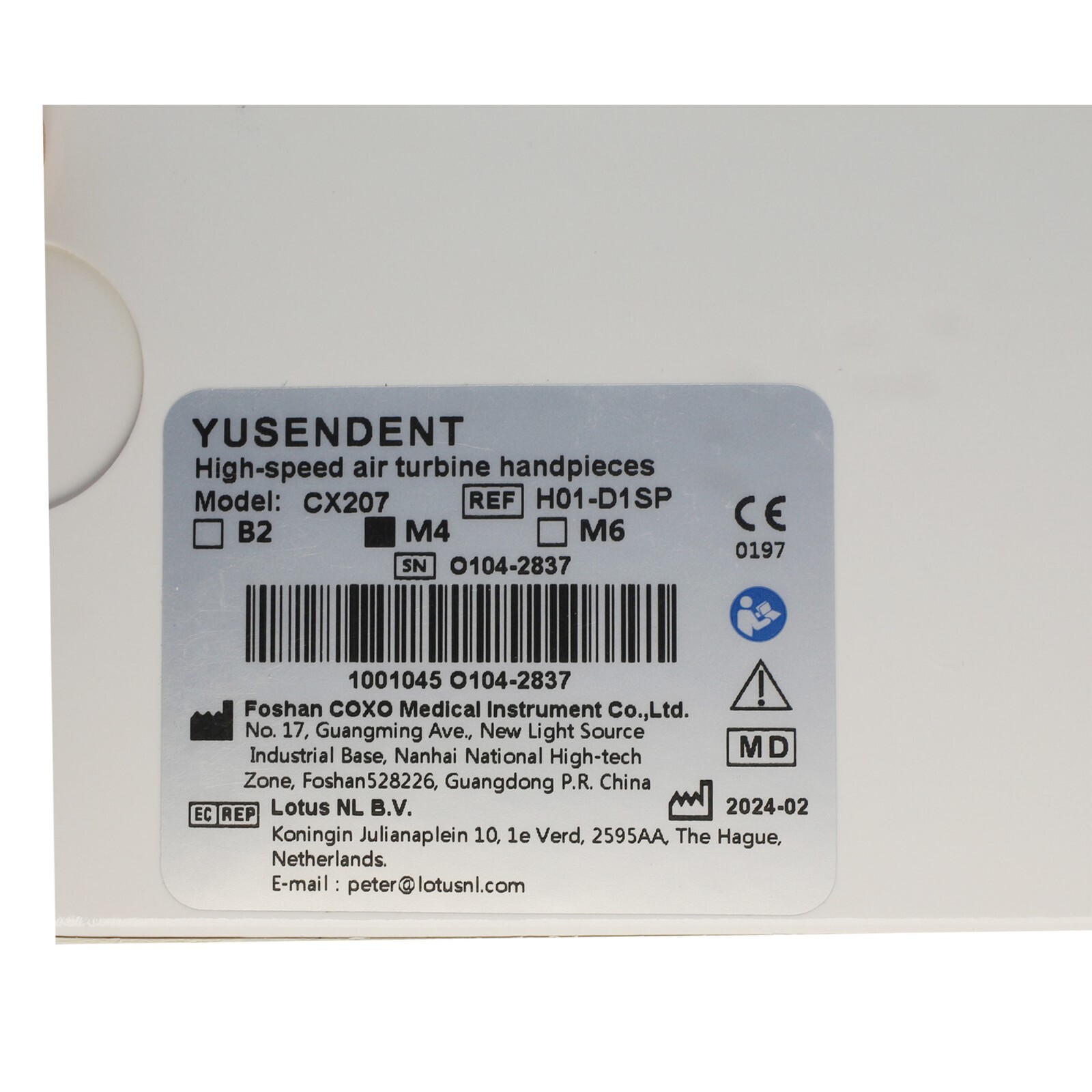 USA COXO Dental Surgical 45 Degree Handpiece 4 Hole High Speed Push Button NSK