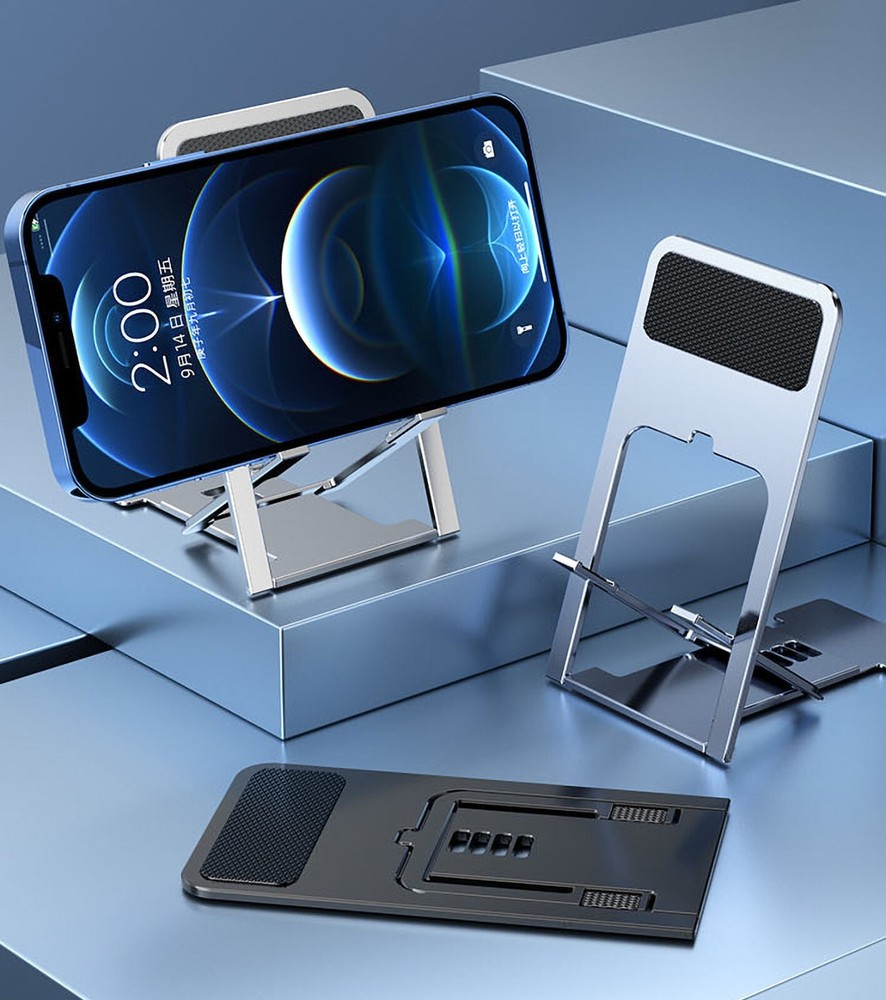 2Pack Phone Holder Foldable Adjustable Multi-Angle Cell Phone Stand for iPhone