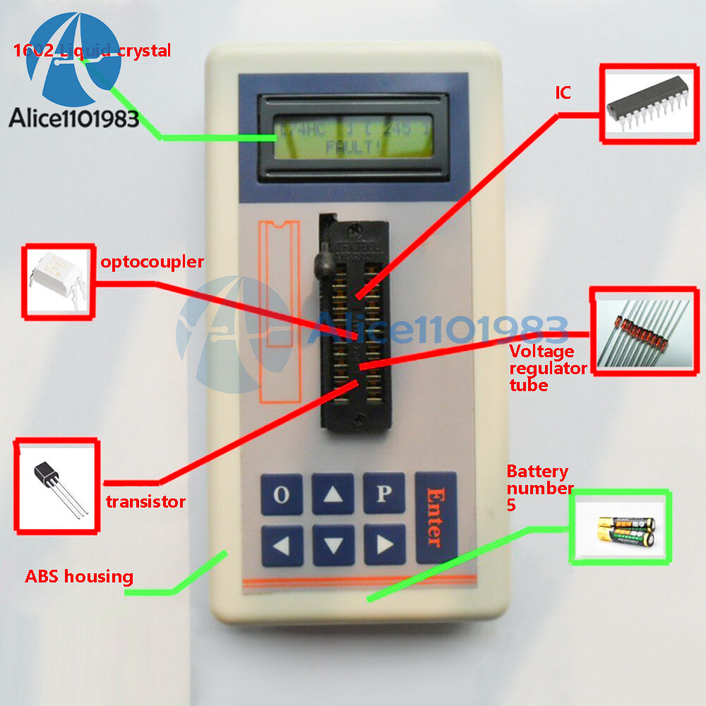 Multi-functional Integrated Circuit IC Chip Tester Optocoupler Transistor Tester