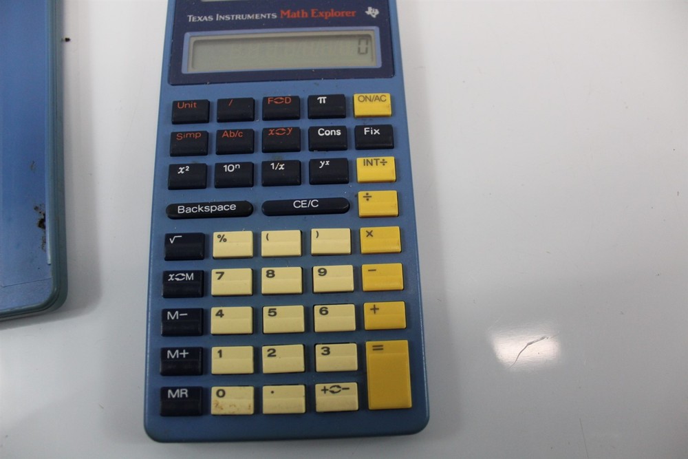 Texas Instruments Math Explorer Calculator Working Vintage