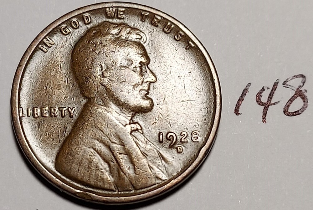 1928-D Lincoln Wheat Cent #148